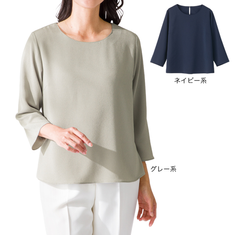 ちりめんＴブラウス