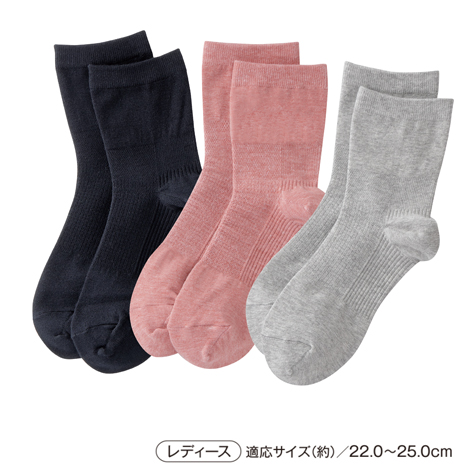 レディース）Ｌａｆｏｏｔ（Ｒ）スムースウォーク　３色計６足組