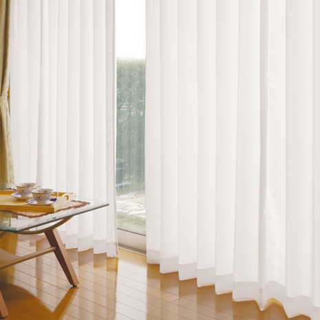 １００×１９８ｃｍ）断熱目隠しレースカーテン　同サイズ２枚組