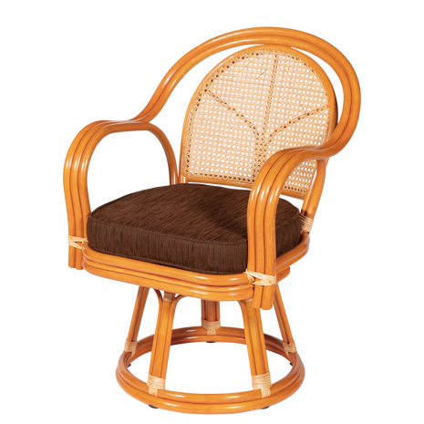 （ハイタイプ）籐回転座椅子