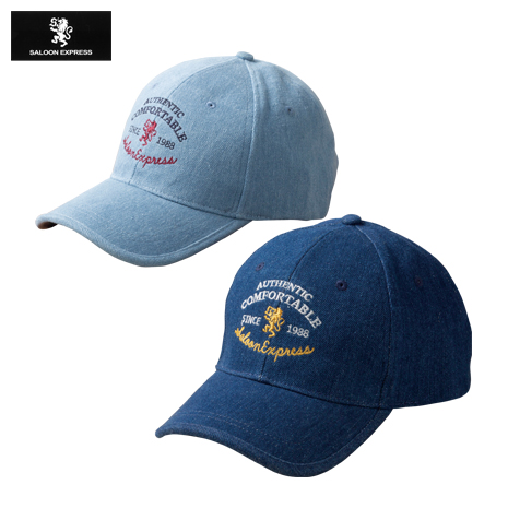 ＜サルーンエクスプレス＞刺しゅう入りデニムキャップ　２色組