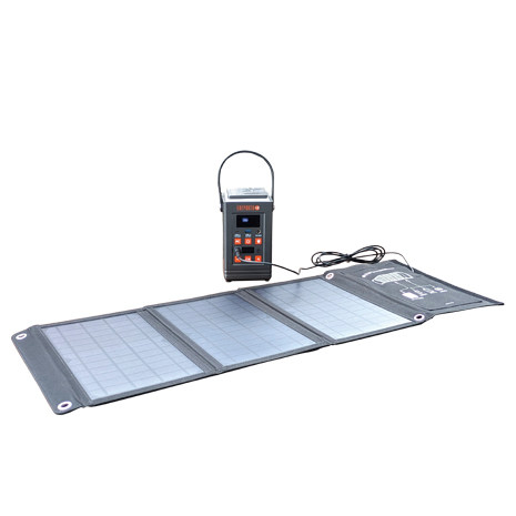 （ソーラーパネルセット）ＦＭラジオ付　リン酸鉄ポータブル電源