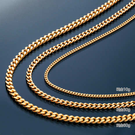 （５０ｇ）純金２面喜平ネックレス