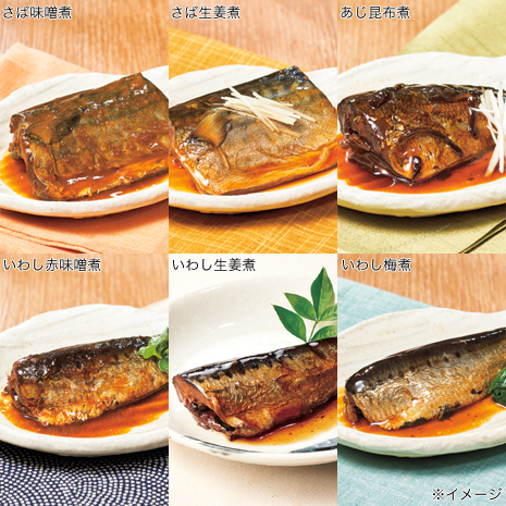 （計２２食）国産　骨までやわらかい煮魚セット　放送限定セット