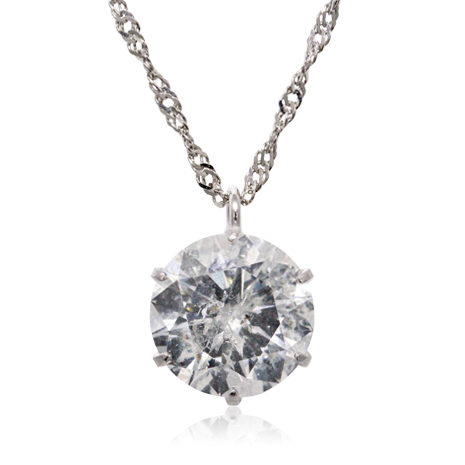 １．５ｃｔ）鑑定書付プラチナ・Ｄカラーダイヤモンドペンダント