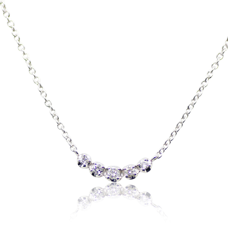 ０．１ｃｔダイヤ　５ストーンペンダント