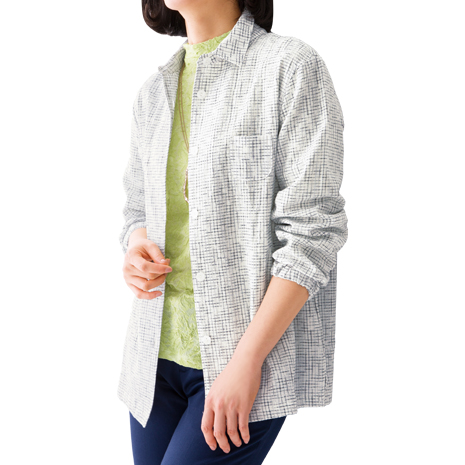 久留米ちぢみ織ブラウス