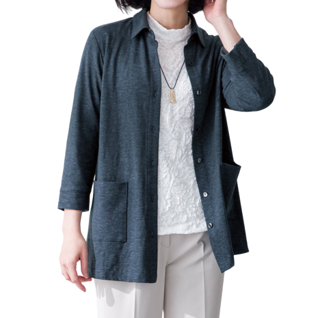 ムラ染めシャツジャケット