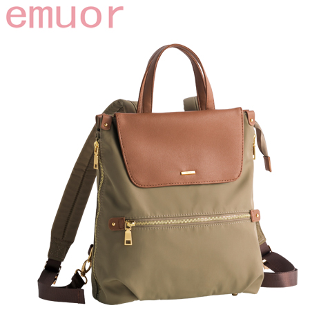 ＜ｅｍｕｏｒ（エミュール）＞撥水加工生地使用２ウェイリュック