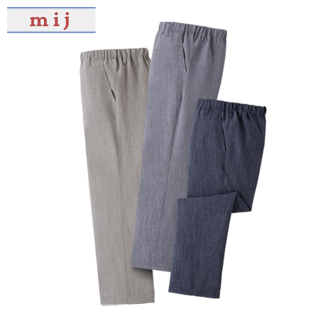 ＜エムアイジェイ＞スコッチガード加工楽々パンツ同サイズ３色組