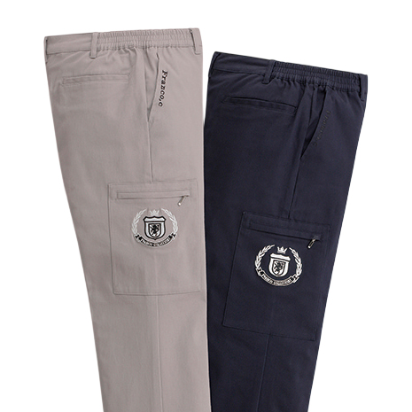 脚長細見えカーゴパンツ　同サイズ２色組