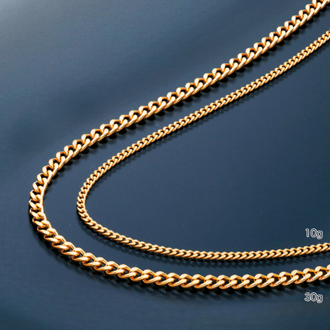 （３０ｇ）純金２面喜平ネックレス