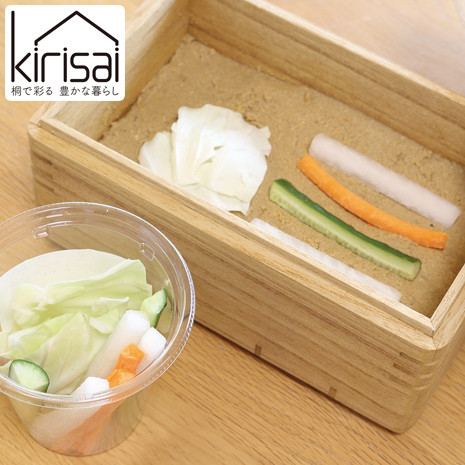 ＜ｋｉｒｉｓａｉ＞桐の冷蔵ぬか漬け鉢