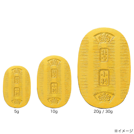 （３０ｇ）徳力本店謹製　純金製小判