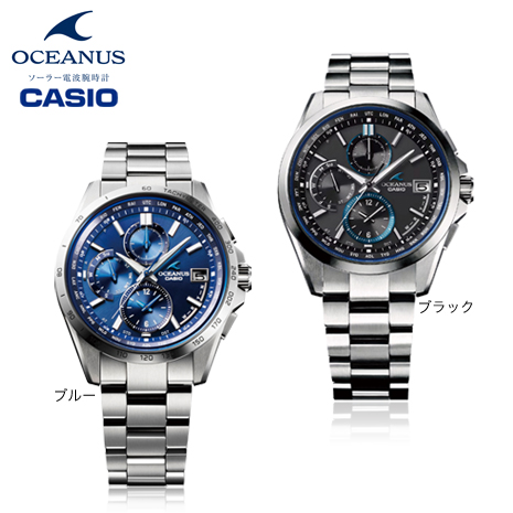 （ブラック）＜カシオ＞ＯＣＥＡＮＵＳ　ソーラー電波腕時計