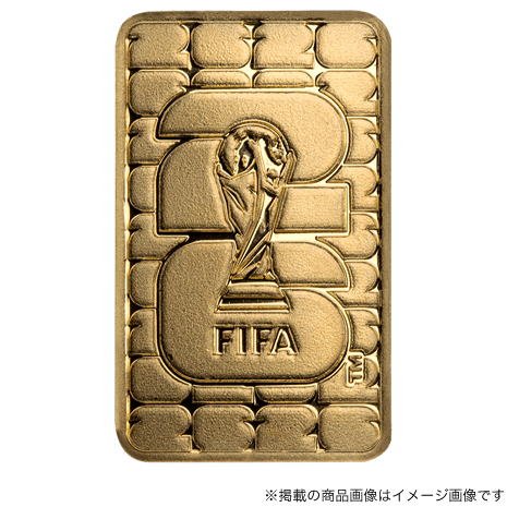 ＦＩＦＡワールドカップ２０２６　公式記念ゴールドバー