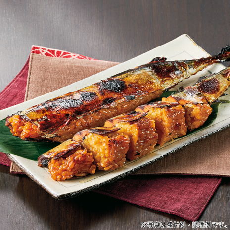 骨まで食べられる焼きさんまめし