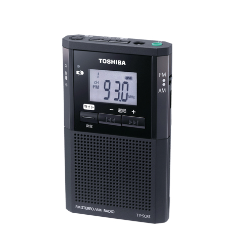 ＜東芝＞ＬＥＤライト付きポケットラジオ