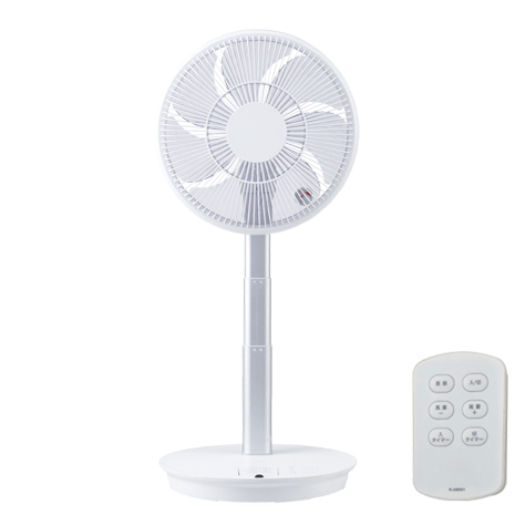 ＜ユアサプライムス＞コンパクト収納ＤＣ　リビング扇風機