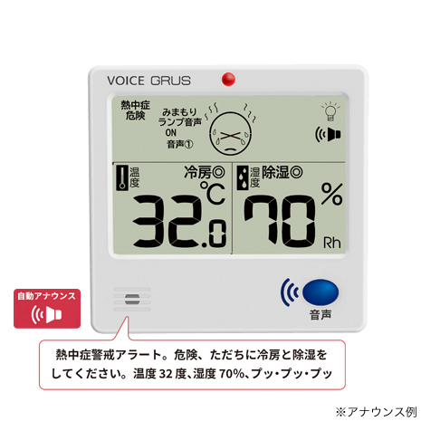 音声みまもり温湿度計
