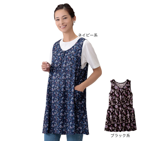 （単品）＜セルヴァン＞花柄フレアーチュニック
