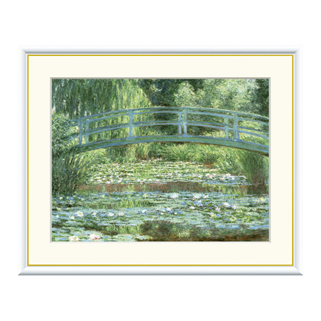 睡蓮の池と日本の橋）お部屋を彩る世界の名画　モネ
