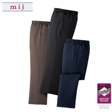 ＜エムアイジェイ＞お手入れ簡単楽々パンツ　同サイズ３色組