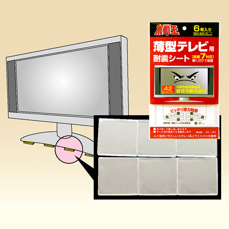 （６枚入×４セット）薄型テレビ用　不動王シート