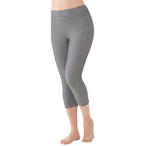 （７分丈）＜セルヴァン＞備長炭のびのびパンツ　２枚組