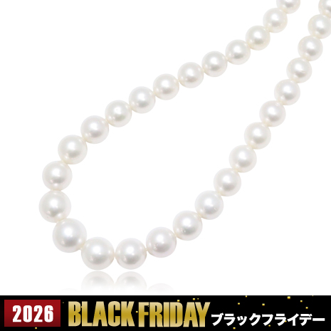 超大珠１５－１２ｍｍ南洋真珠ネックレス