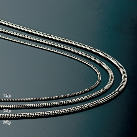 （１２ｇ）純プラチナ　６面カットダブル喜平ネックレス