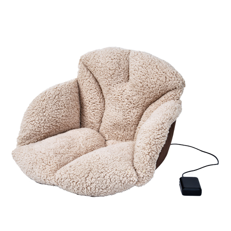 充電式　あったかもこもこクッション