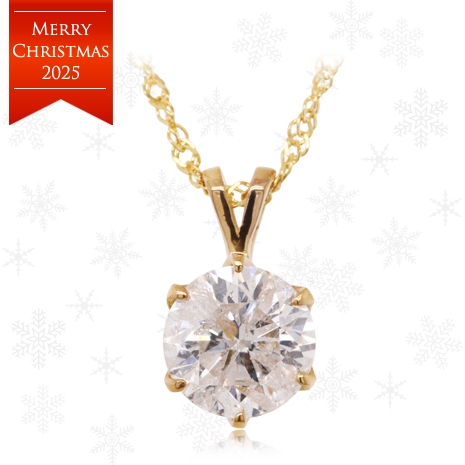 ＳＩクラスＨカラーＥＸカットオール純金１ｃｔダイヤペンダント