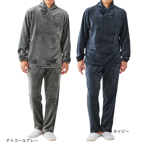 （単品）＜セルヴァン＞毛布の暖かメンズパジャマ