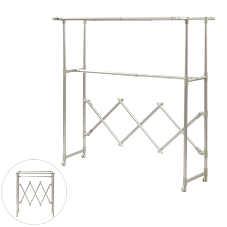 アルミ製軽量スマート物干し